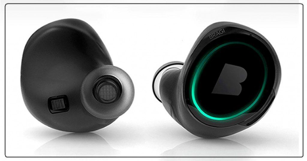 The Dash wireless earphones come from manufacturer BRAGI and are a lot smaller than these look.