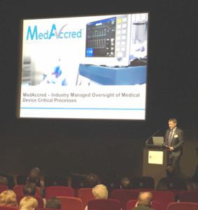 MedAccred is an industry managed supply chain oversight program that reduces risk to patient safety, assures quality products and compliance with requirements as they apply to critical processes used in the production of medical devices. 
