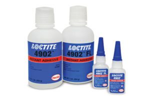 LOCTITE 4902 and 4902FL flexible instant adhesives are designed for the assembly of flexible medical devices and provide high-strength bonds in seconds. 