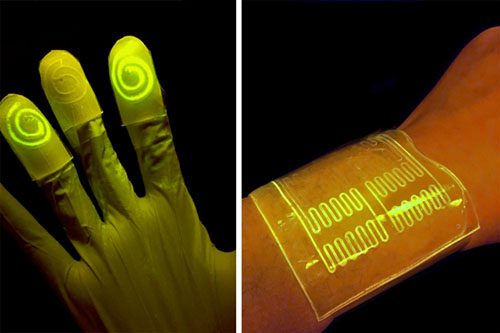 glowing hand and patch