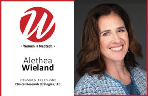 临床2022世界杯直播app研究战略的总裁、首席运营官和创始人Alethea Wieland的医疗技术女性画像