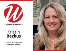 A Women in Medtech portrait of Kristin Backus, Account Management Hobson & Motzer