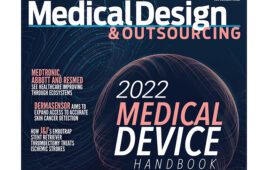 The 2022 Medical Design & Outsourcing Medical Device Handbook edition cover