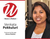 A Women in Medtech portrait of Venkata Pokkuluri, Engineering Manager at Johnson Matthey