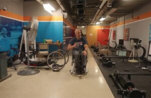 University of Illinois robotic hands-free wheelchair researcher Adam Bleakney