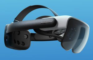 The Cognixion One Axon headset device.