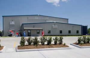 A photo of the exterior of Asahi/America's new fabrication facility in Paulina, Louisiana.