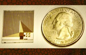 MIT Membrane sensor next to a quarter
