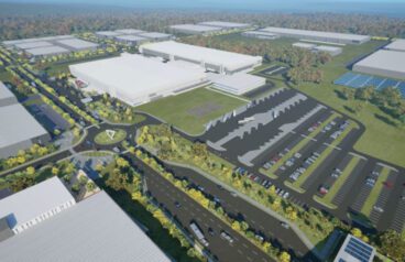 A rendering of J&J MedTech's planned manufacturing facility in Costa Rica