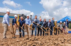 A photo of MGS breaking ground on its new Innovation Center in Germantown, Wisconsin.